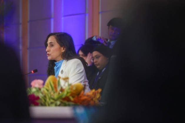 ASEAN Foreign Ministers Meeting in Philippines METRO MANILA, PHILIPPINES - JULY 22: Canadian Foreign Minister Anita Anand speaks during a meeting between ASEAN and Canadian foreign ministers, as part of the ASEAN foreign ministers summit, in Pasay City, Metro Manila, Philippines, on July 22, 2026. The week-long summit, which will run through July 24, gathers foreign ministers and top diplomats from ASEAN nations and major powers to discuss issues surrounding geopolitical challenges, energy supplies, trade, food, security cooperation, Myanmar civil war and the Five-Point Consensus, as well as and the impacts of US-Iran conflict. Daniel Ceng Anadolu Metro Manila Philippines. Editorial use only. Please get in touch for any other usage.  Copyright: x2026xAnadoluxDanielxCengx