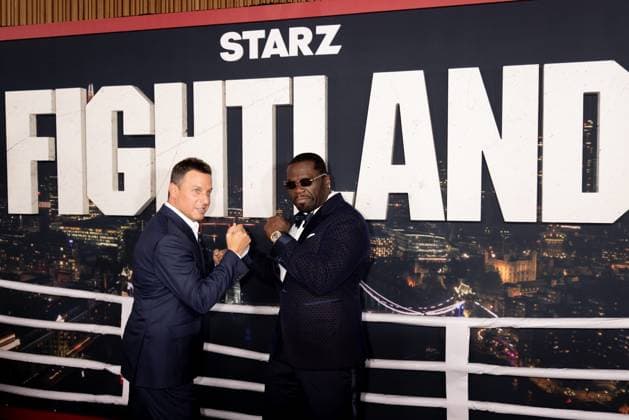 Jeffrey Hirsch, 50 Cent at arrivals for FIGHTLAND Premiere, Jazz At Lincoln Center, New York, NY, July 21, 2026. Photo By: Ryan Billings Everett Collection FIGHTLAND Premiere PUBLICATIONXNOTxINxCANxCHNxFRAxITAxJPNxNORxPOLxRUSxESPxUKxUSA