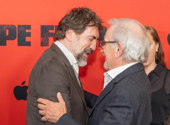 July 21, 2026, Bronx, New York, USA: Javier Bardem and Steven Spielberg attend Apple TV s Cape Fear Screening and Conversation at DGA Theater in New York, NY on July 21, 2026. Bronx USA - ZUMAr339 20260721_znp_r339_106 Copyright: xLevxRadinx