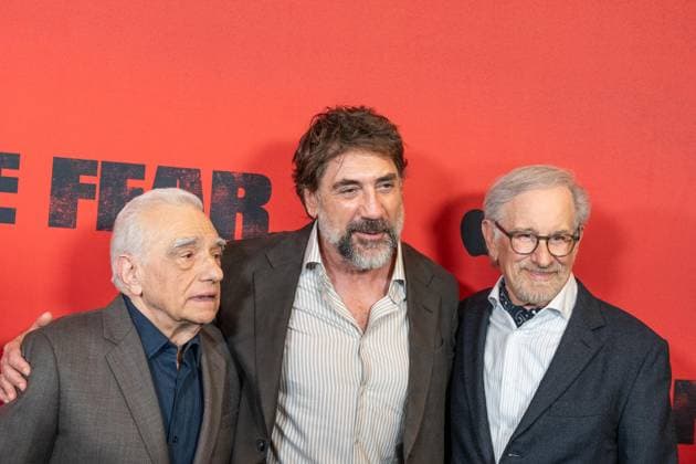 July 21, 2026, Bronx, New York, USA: Martin Scorsese, Javier Bardem and Steven Spielberg attend Apple TV s Cape Fear Screening and Conversation at DGA Theater in New York, NY on July 21, 2026. Bronx USA - ZUMAr339 20260721_znp_r339_132 Copyright: xLevxRadinx