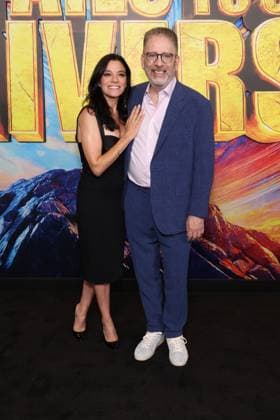 Los Angeles CA July 21: Jessica Queller and Bill Prady at the premiere of Stuart Fails to Save the Universe at The Academy Museum of Motion Pictures in Los Angeles on July 21, 2026. Credit: USA - ZUMAa123 20260721_zaa_a123_224 Copyright: xAdMediax