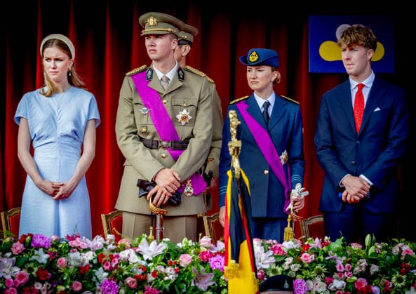 21-07-2026 Defile Princess Eleonore and Crown Princess Elisabeth and Prince Emmanuel and Prince Gabriel attend a parade marking the Belgian National Day in Brussels. Â  Copyright: xPPEx
