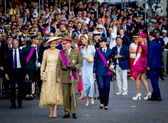 Entertainment Bilder des Tages #2 21-07-2026 Defile Princess Eleonore and Crown Princess Elisabeth and Prince Emmanuel and Prince Gabriel and Queen Mathilde and King Philippe - Filip attend a parade marking the Belgian National Day in Brussels. Â  Copyright: xPPEx