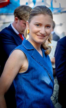 21-07-2026 Resto Crown Princess Elisabeth during the Everyone to the Table initiative by Resto National at Vossenplein - Place du Jeu de Balle, as part of the National Holiday in Brussels Â  Copyright: xPPEx