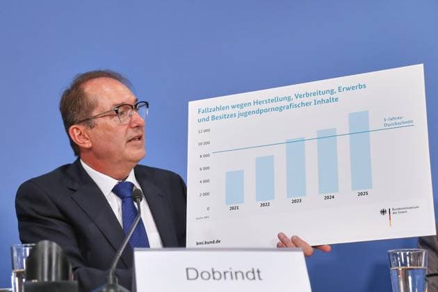 Berlin, Deutschland, 21.07.2026: Haus der Bundespressekonferenz: Bundeslagebild Sexualdelikte zum Nachteil von Kindern und Jugendlichen 2025: Bundesminister des Innern Alexander Dobrindt (CSU) *** Berlin, Germany, July 21, 2026 Federal Press Conference Building Federal Report on Sexual Offenses Against Children and Adolescents in 2025 Federal Minister of the Interior Alexander Dobrindt (CSU) Copyright: xdtsxNachrichtenagenturx dts_128097