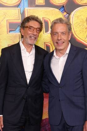 Los Angeles CA July 21: Chuck Lorre and John Ross Bowie at the premiere of Stuart Fails to Save the Universe at The Academy Museum of Motion Pictures in Los Angeles on July 21, 2026. Copyright: xAdMediax xMediaPunchx