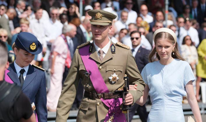 RECORD DATE NOT STATED Belgium s National Day 2026: Prince Gabriel of Belgium, Princess Elisabeth of Belgium, Duchess of Brabant, Prince Emmanuel of Belgium, and Princess Eleonore of Belgium attend Belgium s National Day on July 21, 2026, in Brussels, Belgium’s National Day on July 21 commemorates the coronation of King Leopold I as the country’s first monarch in 1831, when he swore allegiance to the constitution and established Belgium’s constitutional monarchy following the Belgian Revolution of 1830. Although the holiday was originally celebrated on September 27 to mark the expulsion of Dutch forces, it was officially moved to July 21 and first observed on that date in 1890. Brussels, Quartier Royal, Brussels-Capital Region, Belgium  Copyright: xMonassexT Andia.frx 462781