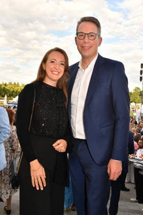 Markus Blume mit Ehefrau Aurelia Sommerempfang des Bayerischen Landtags 2026 Neuen Schloss Schleißheim München 21. Juli 2026 *** Markus Blume with his wife Aurelia at the Bavarian State Parliament’s Summer Reception 2026 at the New Palace in Schleißheim, Munich, July 21, 2026