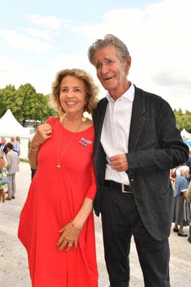 Michaela May mit Ehemann Bernd Schadewald Sommerempfang des Bayerischen Landtags 2026 Neuen Schloss Schleißheim München 21. Juli 2026 *** Michaela May with her husband Bernd Schadewald at the Bavarian State Parliament’s 2026 Summer Reception at the New Palace in Schleißheim, Munich, July 21, 2026