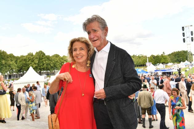 Michaela May mit Ehemann Bernd Schadewald Sommerempfang des Bayerischen Landtags 2026 Neuen Schloss Schleißheim München 21. Juli 2026 *** Michaela May with her husband Bernd Schadewald at the Bavarian State Parliament’s 2026 Summer Reception at the New Palace in Schleißheim, Munich, July 21, 2026