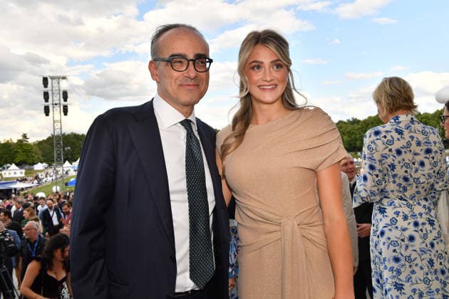 Fausto Panebianco (Konsul General of Italy) und Sara Steinbach Sommerempfang des Bayerischen Landtags 2026 Neuen Schloss Schleißheim München 21. Juli 2026 *** Fausto Panebianco, Consul General of Italy, and Sara Steinbach, 2026 Summer Reception of the Bavarian State Parliament, New Palace of Schleißheim, Munich, July 21, 2026