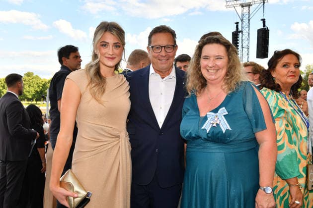 Sara Steinbach, Robert Pölzer und Kerstin Schreyer Sommerempfang des Bayerischen Landtags 2026 Neuen Schloss Schleißheim München 21. Juli 2026 *** Sara Steinbach, Robert Pölzer, and Kerstin Schreyer: 2026 Summer Reception of the Bavarian State Parliament, New Palace of Schleißheim, Munich, July 21, 2026