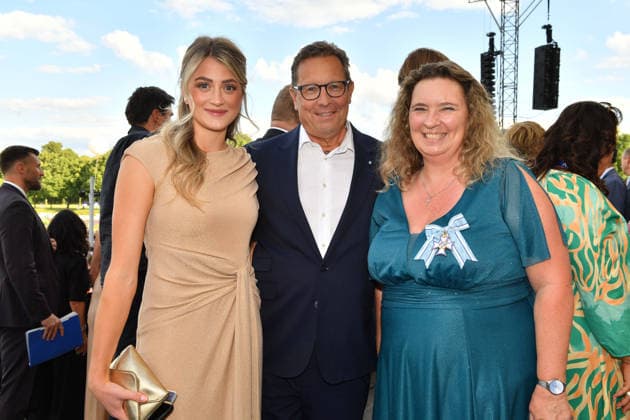 Sara Steinbach, Robert Pölzer und Kerstin Schreyer Sommerempfang des Bayerischen Landtags 2026 Neuen Schloss Schleißheim München 21. Juli 2026 *** Sara Steinbach, Robert Pölzer, and Kerstin Schreyer: 2026 Summer Reception of the Bavarian State Parliament, New Palace of Schleißheim, Munich, July 21, 2026