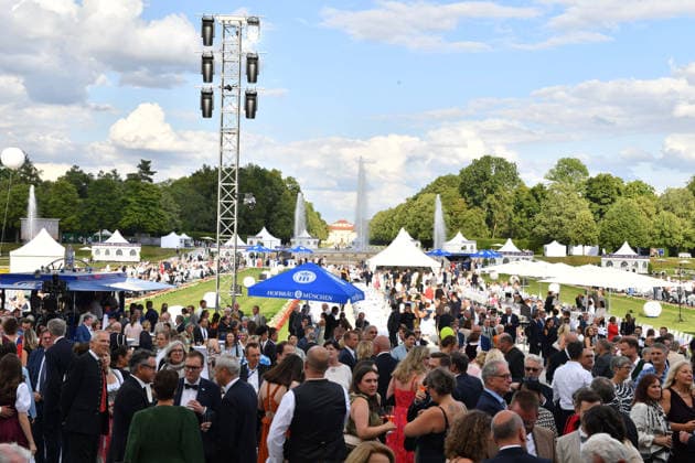 Übersicht Sommerempfang des Bayerischen Landtags 2026 Neuen Schloss Schleißheim München 21. Juli 2026 *** Overview: 2026 Summer Reception of the Bavarian State Parliament, New Schleißheim Palace, Munich, July 21, 2026