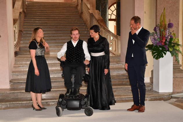 Judith Gerlach, Samuel Koch und Ilse Aigner Sommerempfang des Bayerischen Landtags 2026 Neuen Schloss Schleißheim München 21. Juli 2026 *** Judith Gerlach, Samuel Koch, and Ilse Aigner: 2026 Summer Reception of the Bavarian State Parliament, New Palace of Schleißheim, Munich, July 21, 2026