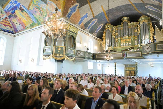 22. juli markering i Oslo domkirke Oslo 20260722. 22. juli markeringen i Oslo Domkirke. I ar er det 15 ar siden terrorangrepet hvor 77 mennesker mistet livet i 2011. Foto: Annika Byrde NTB POOL Oslo Norge Wc6h_GuSFEw EDITORIAL USE ONLY Ref:_BNC_POLWc6h_GuSFEw.jpg *** July 22 Commemoration at Oslo Cathedral, Oslo, July 22, 2026 The July 22 commemoration at Oslo Cathedral. This year marks the 15th anniversary of the terrorist attack in which 77 people lost their lives in 2011. Photo: Annika Byrde, NTB POOL, Oslo, Norway, Wc6h GuSFEw EDITORIAL USE ONLY Ref BNC POLWc6h GuSFEw jpg  Copyright: xAnnikaxByrdex xNTBx