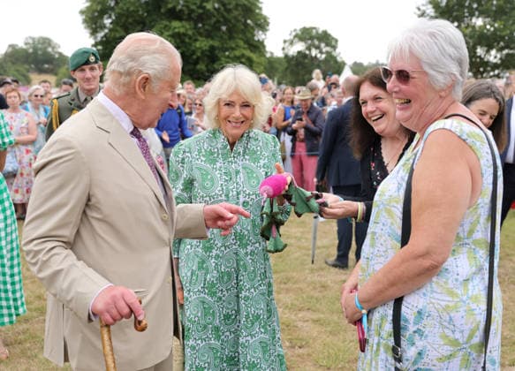 . 22 07 2026. Sandringham, United Kingdom. King Charles III and Queen Camilla at the Sandringham Flower Show, United Kingdom. The event was the first Royal Horticultural Society (RHS) show to be held at the Sandringham Estate.  xPoolx xi-Imagesx IIM-26916-0053
