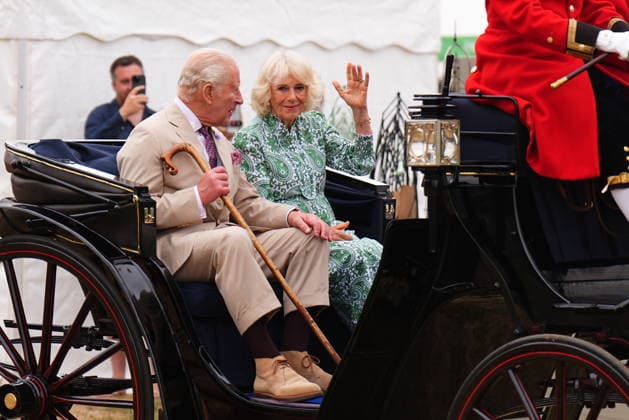 Royal visit to RHS Sandringham Flower Show, 22 July 2026 King Charles III, Patron of the Royal Horticultural Society (RHS), and Queen Camilla arrive for a visit to the RHS Sandringham Flower Show, which is being held for the first time this year on the Sandringham Estate in Norfolk. Picture date: Wednesday July 22, 2026., Credit:Aaron Chown PA ROTA - B68 Avalon UK, Sandringham  Copyright: xAaronxChownx xPAxROTAx-xB68x xAvalonx 1117885278