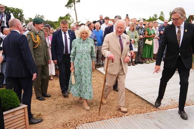 Royal visit to RHS Sandringham Flower Show King Charles III, Patron of the Royal Horticultural Society (RHS), and Queen Camilla during a visit to the RHS Sandringham Flower Show, which is being held for the first time this year on the Sandringham Estate in Norfolk. Picture date: Wednesday July 22, 2026., Credit:Aaron Chown PA ROTA - B68 Avalon UK, Sandringham  Copyright: xAaronxChownx xPAxROTAx-xB68x xAvalonx 1117886403