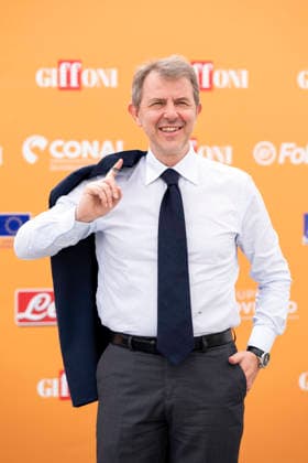 July 22, 2026, Giffoni Valle Piana, Salerno, Italy: Italian journalist Francesco Giorgino attends the photocall at 56th Giffoni Film Festival 2026 in Giffoni Valle Piana, Salerno, Italy on July 22, 2026. Giffoni Valle Piana Italy  - ZUMAl175 20260722_zip_l175_002 Copyright: xFrancescoxLucianox