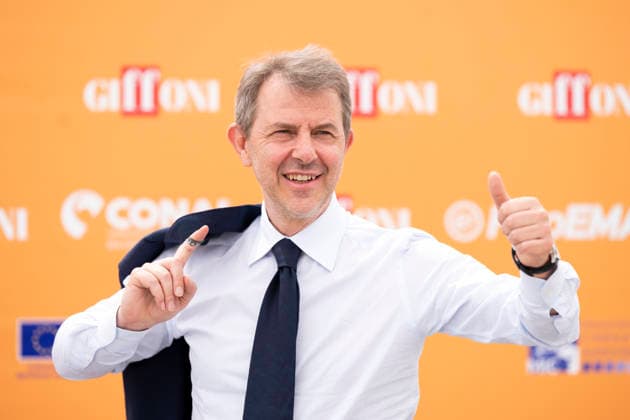 July 22, 2026, Giffoni Valle Piana, Salerno, Italy: Italian journalist Francesco Giorgino attends the photocall at 56th Giffoni Film Festival 2026 in Giffoni Valle Piana, Salerno, Italy on July 22, 2026. Giffoni Valle Piana Italy  - ZUMAl175 20260722_zip_l175_003 Copyright: xFrancescoxLucianox