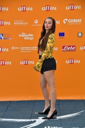 IPA86900356 - Giffoni Vallepiana Giffoni Festival 2026, Pictured: Sarah Toscano  Copyright: xVincenzoxLandix xVincenzoxLandix 86900356