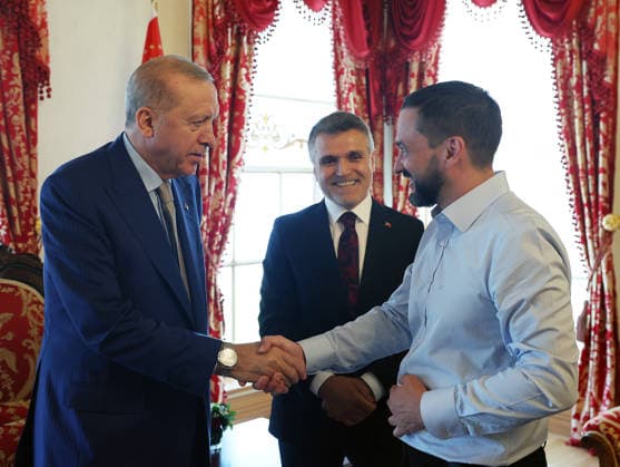 Turkish President Recep Tayyip Erdogan ISTANBUL, TURKIYE - JULY 22: (----EDITORIAL USE ONLY - MANDATORY CREDIT - TURKISH PRESIDENCY MUSTAFA KAMACI HANDOUT - NO MARKETING NO ADVERTISING CAMPAIGNS - DISTRIBUTED AS A SERVICE TO CLIENTS----) Turkish President Recep Tayyip Erdogan meets 12-year-old British activist Joshua Harris, who has autism and is known for his Cake Not Hate campaign against anti-Muslim hate acts, at the Dolmabahce Presidential Working Office in Istanbul, Turkiye on July 22, 2026. TUR Presidency Mustafa Kamaci Anadolu Istanbul Turkey. Editorial use only. Please get in touch for any other usage.  Copyright: x2026xAnadoluxTURxPresidency MustafaxKamacix