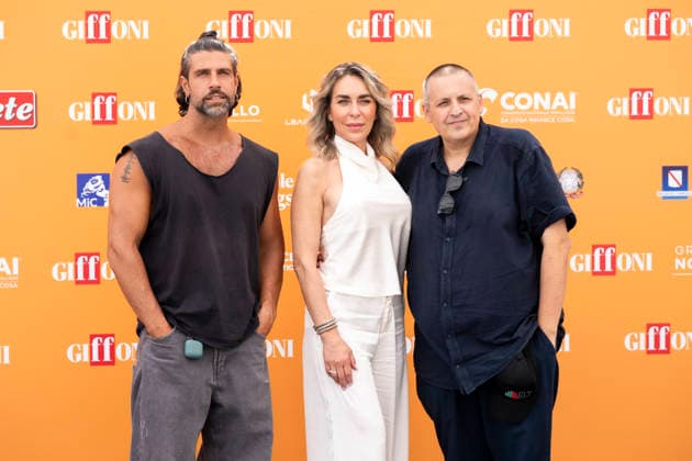 July 22, 2026, Giffoni Valle Piana, Salerno, Italy: Gilles Rocca, Lorena Rutigliano and Antonio Silvestre attends the photocall at 56th Giffoni Film Festival 2026 in Giffoni Valle Piana, Salerno, Italy on July 22, 2026. Giffoni Valle Piana Italy  - ZUMAl175 20260722_zip_l175_221 Copyright: xFrancescoxLucianox