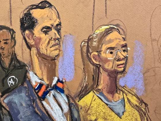 PhotogrPhotograph of a drawing by artist Jane Rosenberg depicting the wife of Venezuela s ousted president, Cilia Flores (R), alongside defense attorney Mark Donnelly, during a follow-up hearing in the case involving charges of narco-terrorism and drug trafficking on Wednesday in New York, United States, 22 July 2026. Maduro Appears in New York with Immunity as a Key Issue and a Possible Trial in 2027 !ACHTUNG: NUR REDAKTIONELLE NUTZUNG!  Copyright: xJanexRosenbergx USA2385 20260722-55020964606_1