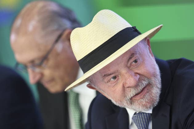 Lula da Silva attends ceremony to enact tariff relief bill in Brazil BRASILIA, BRAZIL - JULY 22: Brazil s President Luiz Inacio Lula da Silva speaks during a ceremony to sign into law a bill establishing a line of credit for companies affected by new tariffs imposed by the U.S. government, at the Planalto Palace in Brasilia, Brazil, July 22, 2026. Mateus Bonomi Anadolu Brasilia Brazil. Editorial use only. Please get in touch for any other usage.  Copyright: x2026xAnadoluxMateusxBonomix