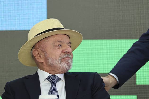 Lula da Silva attends ceremony to enact tariff relief bill in Brazil BRASILIA, BRAZIL - JULY 22: Brazil s President Luiz Inacio Lula da Silva speaks during a ceremony to sign into law a bill establishing a line of credit for companies affected by new tariffs imposed by the U.S. government, at the Planalto Palace in Brasilia, Brazil, July 22, 2026. Mateus Bonomi Anadolu Brasilia Brazil. Editorial use only. Please get in touch for any other usage.  Copyright: x2026xAnadoluxMateusxBonomix