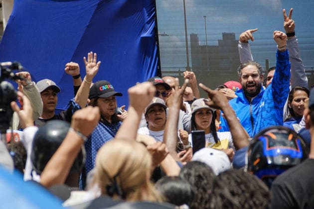 Maduro supporters gather in Caracas CARACAS, VENEZUELA - JULY 22: Government supporters and family members, including Nicolas Maduro Guerra, gather at the historic Plaza Caracas for a Patriots Gathering in Caracas, Venezuela, on July 22, 2026. The rally, which called for the release of Nicolas Maduro, coincided with his third hearing in a New York federal court, where the start of his trial was scheduled for June 1, 2027. Diko Betancourt Anadolu Caracas Venezuela. Editorial use only. Please get in touch for any other usage.  Copyright: x2026xAnadoluxDikoxBetancourtx