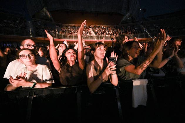 Music Concert - Two Door Cinema Club - 15th Anniversary Tour Fans of Two Door Cinema Club during 15th Anniversary Tourist History Tour 2026, July 22, 2026, at Cavea of Auditorium Parco della Musica, Rome, Italy. Rome Auditorium Parco della Musica Italy Copyright: xDomenicoxCippitellix xLiveMediax LPM_2576709