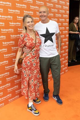 Trainspotting The Musical Press Night in London - 22 Jul 2026 (L-R), Emma Currie and Irvine Welsh attend Trainspotting The Musical press night at Theatre Royal Haymarket, London. London United Kingdom Copyright: xPhilxLewisx xSOPAxImagesx EmmaCurrieIrvineWelsh-8032