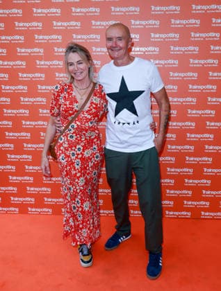 Trainspotting: The Musical West End Opening Night in London, UK - 22 JULY 2026. Emma Currie and Irvine Welsh attend the west end opening night of Trainspotting: The Musical at the Theatre Royal Haymarket. London United Kingdom Copyright: xBrettxCovex xSOPAxImagesx EC IW BDC_4319