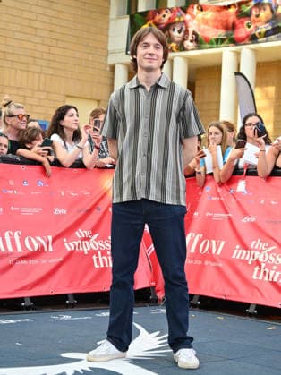 July 22, 2026, Giffoni Valle Piana, Salerno, Italy: Elia Nuzzolo at the blu carpet at the 2026 Giffoni Film Festival Giffoni Valle Piana Italy - ZUMAs197 20260722_aaa_s197_402 Copyright: xAntoninoxD™Espositox