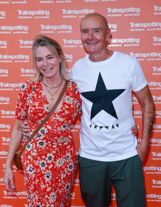July 22, 2026, London, United Kingdom: Emma Currie and Irvine Welsh attend the west end opening night of Trainspotting: The Musical at the Theatre Royal Haymarket. London United Kingdom  - ZUMAs197 20260722_aaa_s197_478 Copyright: xBrettxCovex