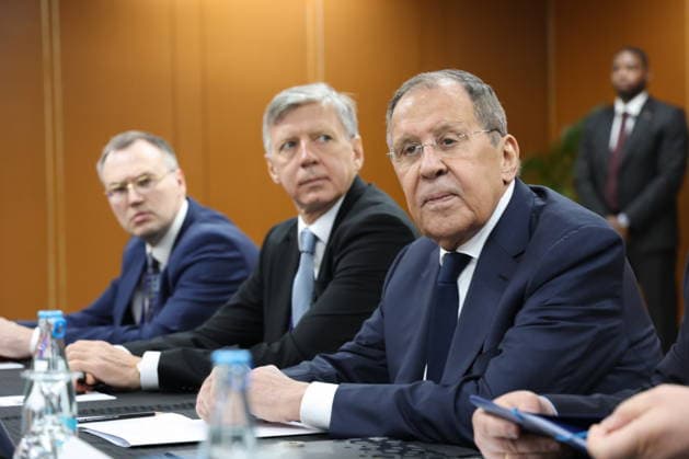 PHILIPPINES, MANILA - JULY 23, 2026: Sergei Lavrov, Foreign Minister of Russia, attends a bilateral meeting with Marco Rubio, US Secretary of State, on the sidelines of ASEAN-led events. Russian Foreign Ministry TASS  95353353