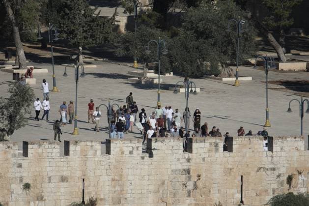 Jewish Groups raid Al-Aqsa Mosque in Jerusalem JERUSALEM - JULY 23: Groups of fanatic Jews raid the Al-Aqsa Mosque compound in East Jerusalem during events marking what they regard as the anniversary of the destruction of the Jewish temples, on July 23, 2026 in Jerusalem. The raid began in the early morning, with participants performing religious rituals at the site. Gazi Samad Anadolu Kudüs Palestinian Territory, Occupied. Editorial use only. Please get in touch for any other usage.  Copyright: x2026xAnadoluxGazixSamadx
