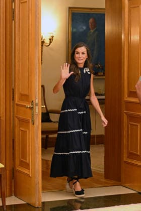Queen Letizia Holds an Audience with the Creative Team Behind the Documentary *Los nietos del silencio* and Its Protagonists Queen Letizia during the audience with the creative team behind the documentary *Los nietos del silencio* and its protagonists at the Zarzuela Palace on July 23, 2026, in Madrid, Spain. *Los nietos del silencio* is an audiovisual project produced by young journalists and communicators that collects the testimonies of the grandchildren of victims of ETA terrorism. FAMOUS DOCUMENTARY QUEEN PALACE José Madrid Madrid Spain  Copyright: xJosÃ xOlivax 7682067