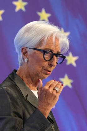 23.07.2026 , Frankfurt, DEU Pressekonferenz der Europaeischen Zentralbank, ECB, Christine Lagarde, Praesidentin der Europaeischen Zentralbank . *** July 23, 2026, Frankfurt, Germany: European Central Bank (ECB) press conference, Christine Lagarde, President of the European Central Bank
