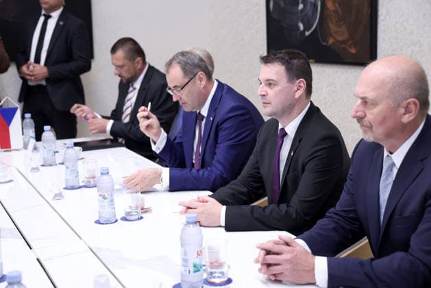 Croatian PM Plenkovic receives Czech Foreign Minister Macinka Czech Deputy Prime Minister and Foreign Minister Petr Macinka attends a meeting with Croatian Prime Minister Andrej Plenkovic at government headquarters in Zagreb, Croatia, on July 23, 2026.  JosipxMikacic PIXSELL