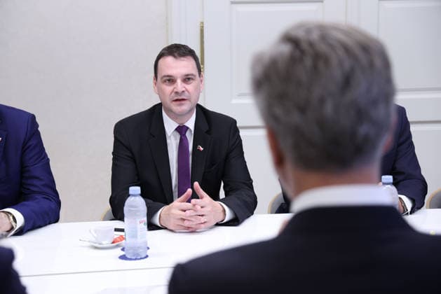 Croatian PM Plenkovic receives Czech Foreign Minister Macinka Czech Deputy Prime Minister and Foreign Minister Petr Macinka attends a meeting with Croatian Prime Minister Andrej Plenkovic at government headquarters in Zagreb, Croatia, on July 23, 2026.  JosipxMikacic PIXSELL