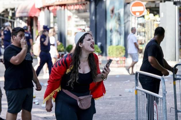 July 23, 2026, Tirana, Albania: TIRANA, ALBANIA Ã¢â‚¬ JULY 23, 2026: Demonstrators gathered outside the Albanian Parliament during the fifty-fourth consecutive day of anti-government protests in Tirana, Albania, on July 23, 2026. Protesters attempted to block lawmakers arriving for the parliamentary session, leading to confrontations with riot police. Officers deployed water cannons, pepper spray and physical force as clashes broke out outside the parliament building. Several demonstrators were detained, while both protesters and police officers sustained injuries during the unrest. The protest movement, which began in opposition to a proposed luxury tourism development project linked to Jared Kushner and other international investors, h - ZUMAq101 20260723_zna_q101_152 Copyright: xVlasovxSulajx