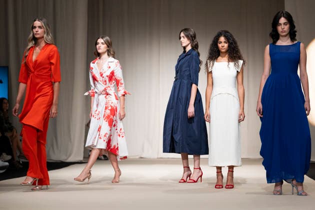 UNIENDO MODA - MOMAD Fashion Week de Madrid ,Spain - 23 Jul 2026 A model walks the runway wearing a design by UNIENDO MODA during the Momad Fashion Week de Madrid in IFEMA. Madrid Spain Copyright: xAtilanoxGarciax xSOPAxImagesx photo03010