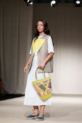 UNIENDO MODA - MOMAD Fashion Week de Madrid ,Spain - 23 Jul 2026 A model walks the runway wearing a design by UNIENDO MODA during the Momad Fashion Week de Madrid in IFEMA. Madrid Spain Copyright: xAtilanoxGarciax xSOPAxImagesx photo03013