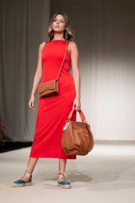 UNIENDO MODA - MOMAD Fashion Week de Madrid ,Spain - 23 Jul 2026 A model walks the runway wearing a design by UNIENDO MODA during the Momad Fashion Week de Madrid in IFEMA. Madrid Spain Copyright: xAtilanoxGarciax xSOPAxImagesx photo03014