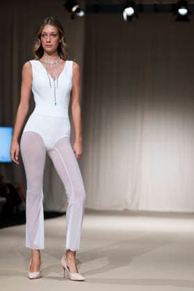 July 23, 2026, Madrid, Spain: A model walks the runway wearing a design by UNIENDO MODA during the Momad Fashion Week de Madrid in IFEMA. Madrid Spain  - ZUMAs197 20260723_aaa_s197_050 Copyright: xAtilanoxGarciax