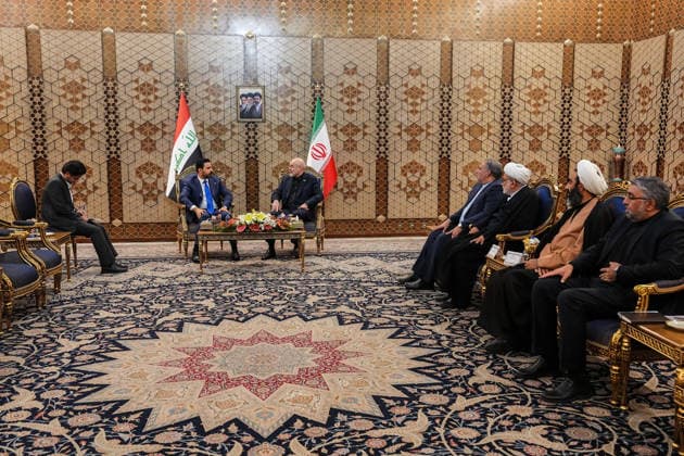 Ghalibaf Meets Iraqi Premier Tehran Speaker of the Parliament of Iran, Mohammad Bagher Ghalibaf (C-R), and Iraqi Prime Minister Ali al-Zaidi during a meeting in Tehran, Iran, on July 23, 2026. Iraqi Prime Minister Ali al-Zaidi is visiting Iran following a trip to the US where he met with the US President. Washington and Tehran are Iraq s main allies, but their enmity has long turned the country into a proxy battleground and left successive governments struggling to maintain a delicate balance between the foes, who have traded intensifying attacks in recent days. Tehran Tehran Iran Copyright: xHamedxMalekpourx
