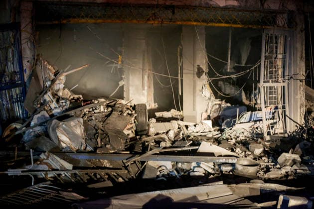 Israeli army continues attacks on Gaza Strip GAZA CITY, GAZA, PALESTINE - JULY 23: Search and rescue teams, firefighters, and medical crews are dispatched after an Israeli airstrike hit a building causing extensive damage and sparking a fire, in the Al-Jalaa neighborhood of Gaza City, Gaza Strip, Palestine, on July 23, 2026. Saeed M. M. T. Jaras Anadolu Gaza City Gaza. Editorial use only. Please get in touch for any other usage.  Copyright: x2026xAnadoluxSaeedxM.xM.xT.xJarasx